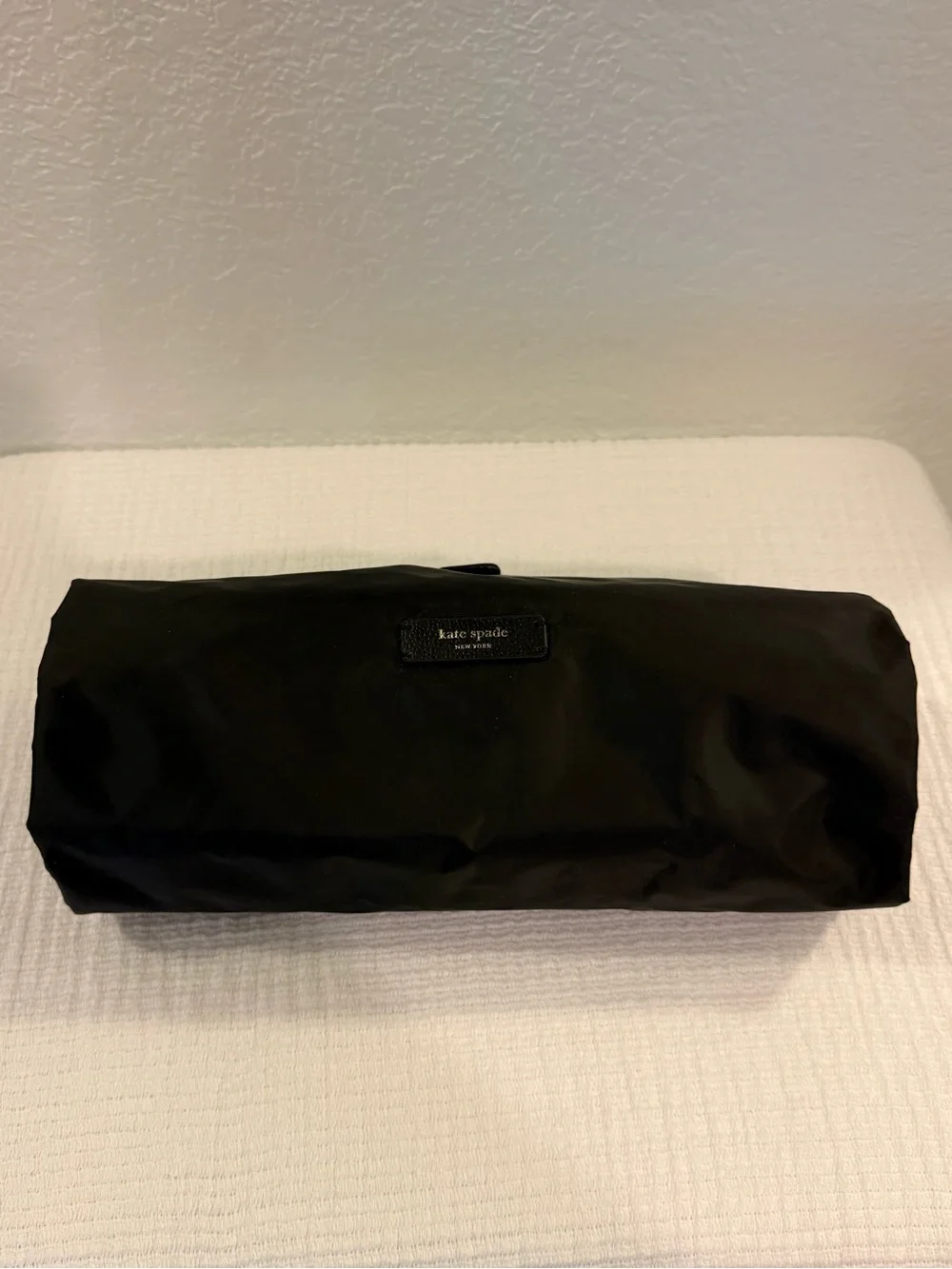 Kate Spade New York Black White Stripe Nylon Diaper Bag + Changing Pad